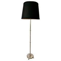 Elegante neoklassizistische Silber-Stehlampe von Maison Charles, Frankreich 1970.
