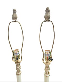 Elegant Neoclassical Tuscan Style Table Lamps