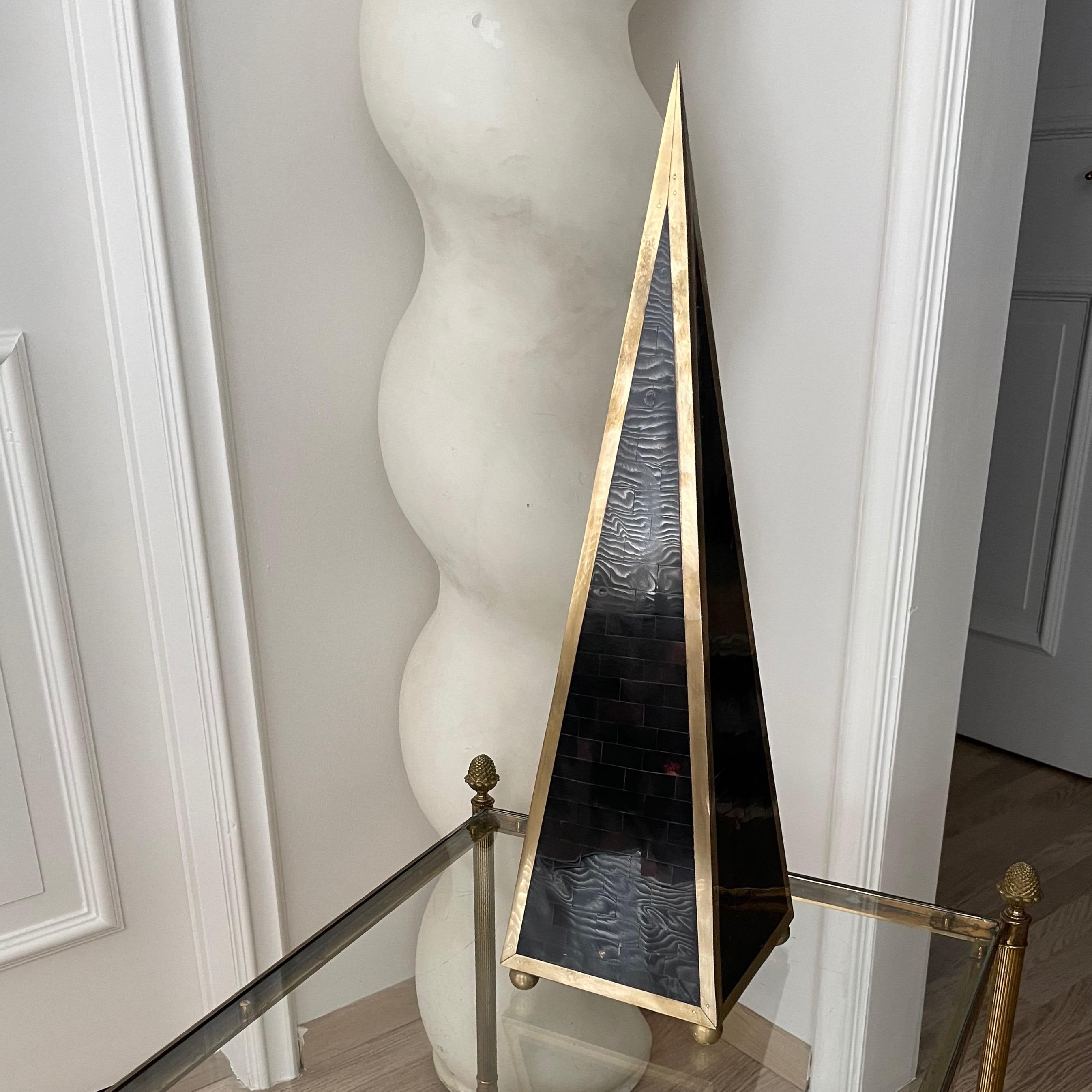 Elegant Neoclassical Two Tier Brass Table by Maison Jansen, France, 1960 2