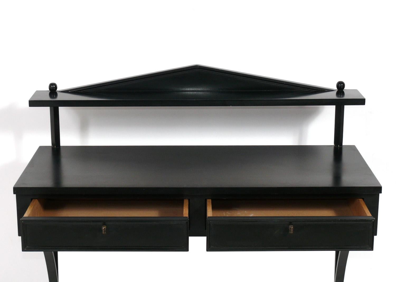 Neoclassical Revival Elegant Neoclassical Wall Mounted Console or Bar