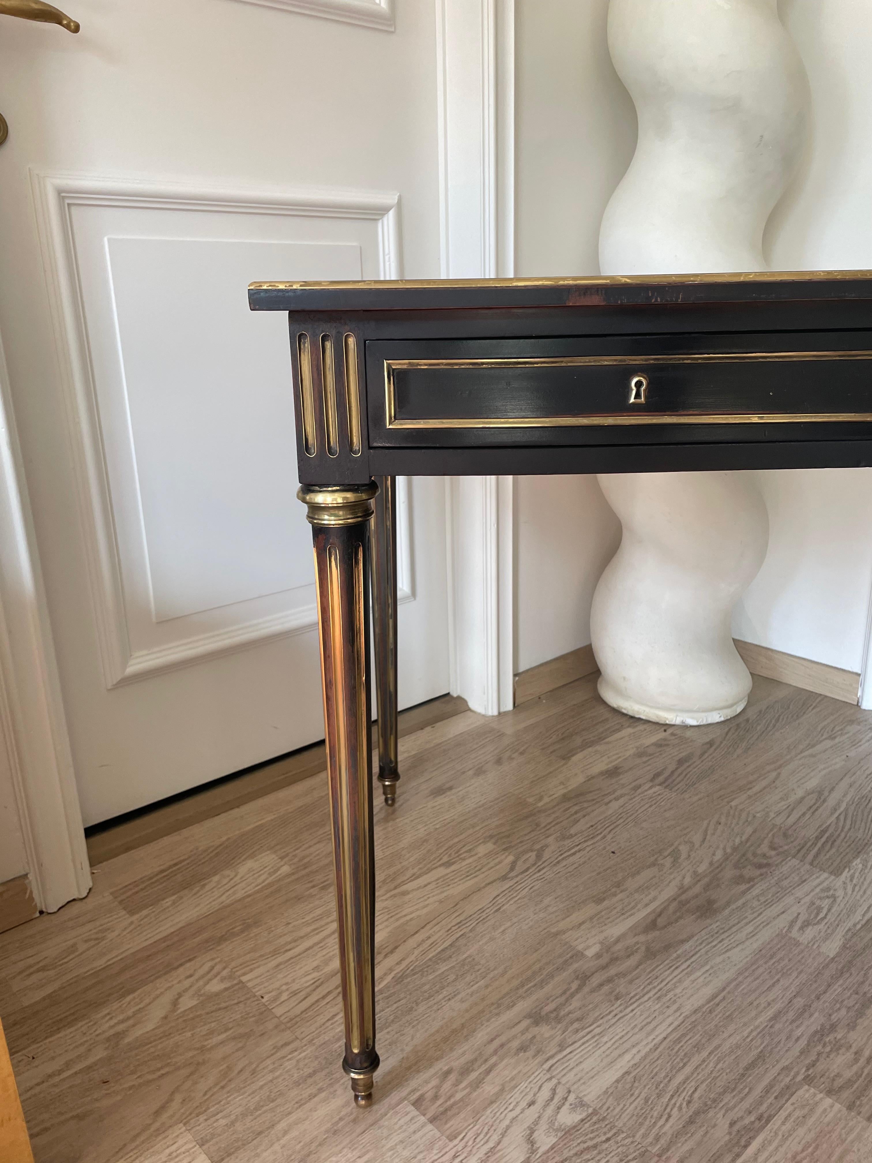 Élégante table à écrire néoclassique de la Maison Jansen, France, 1950. en vente 6