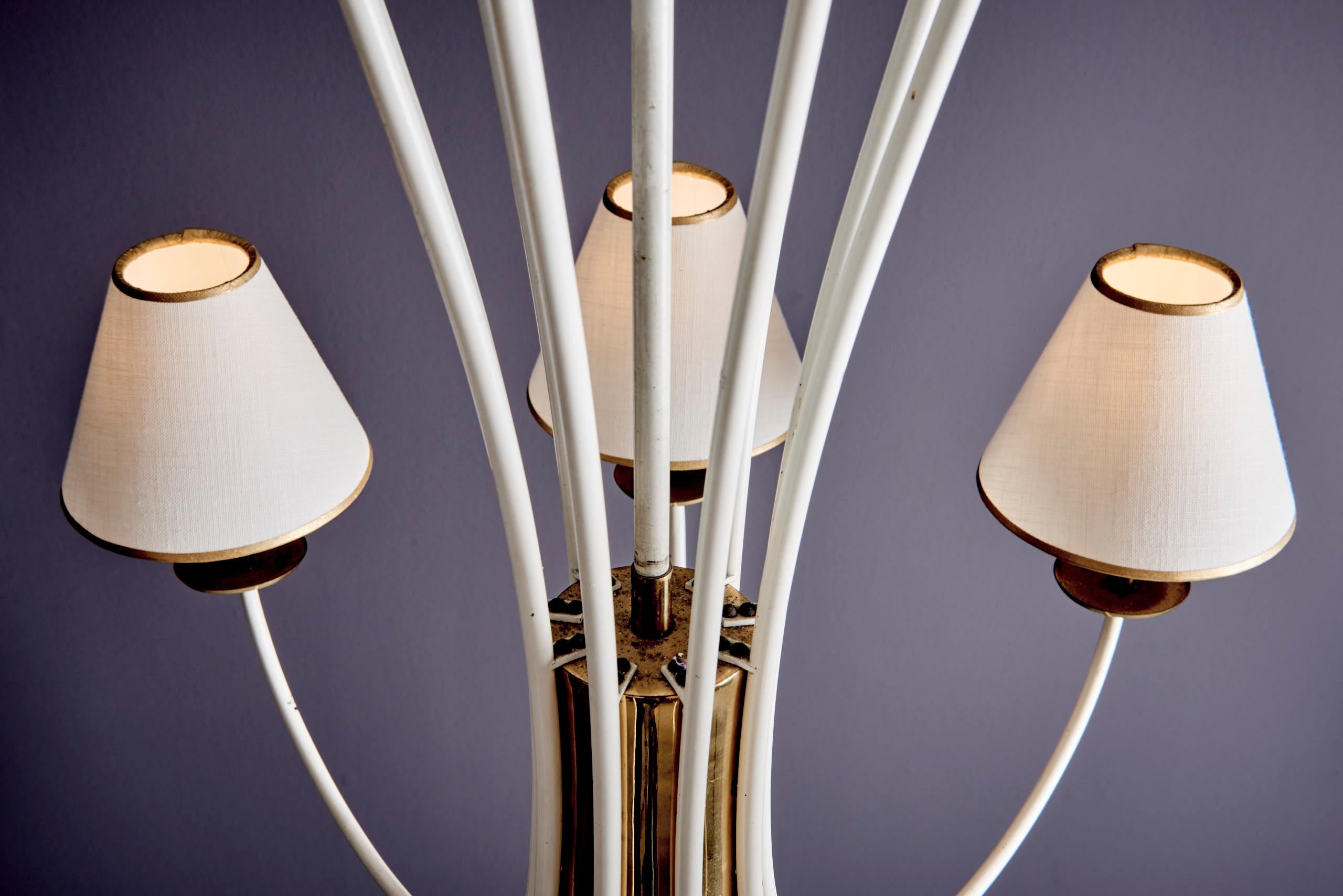 Elegant Nine Arm Chandelier For Sale 5