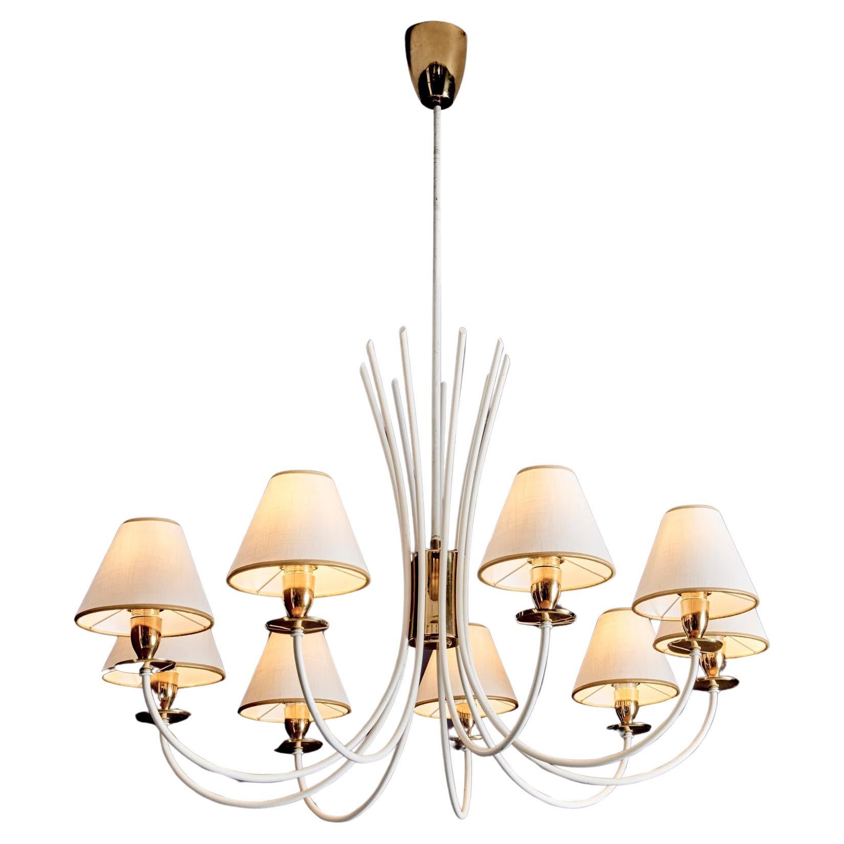 Elegant Nine Arm Chandelier For Sale