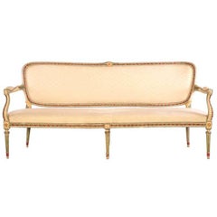 Elegance Nord Italian 18th Century Painted Sofa or Canapè