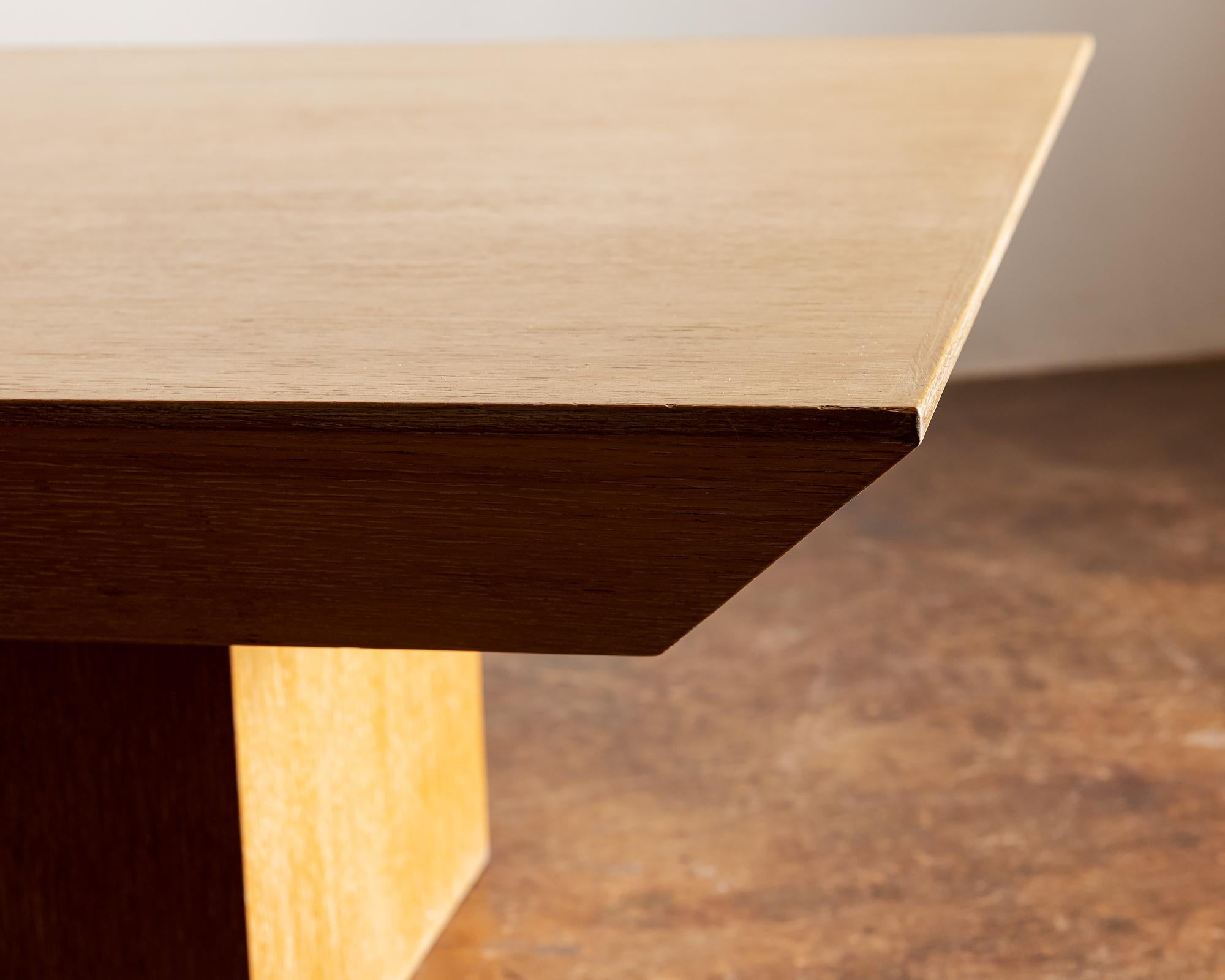 Elegant Oak Coffee Table, France, 1960s In Good Condition In Sylacauga, AL