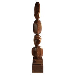 Elegant Oak Standing Totem Still Stand No17 by NONO, Joel Escalona Crafted