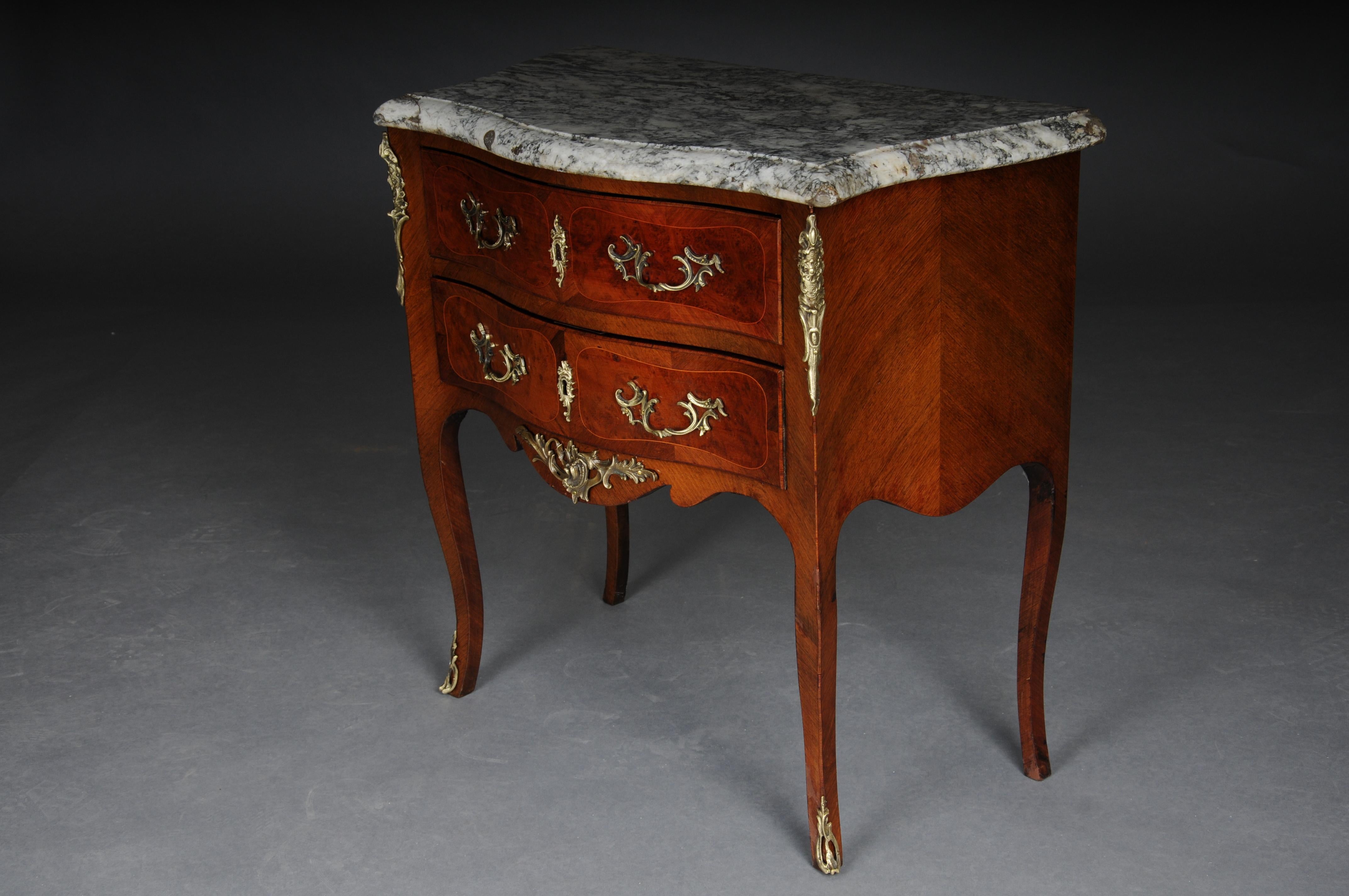 Bronze Elegant old chest of drawers from the 20th century, Louis XV, Paris For Sale