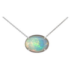 Elegant Opal Pendant Necklace