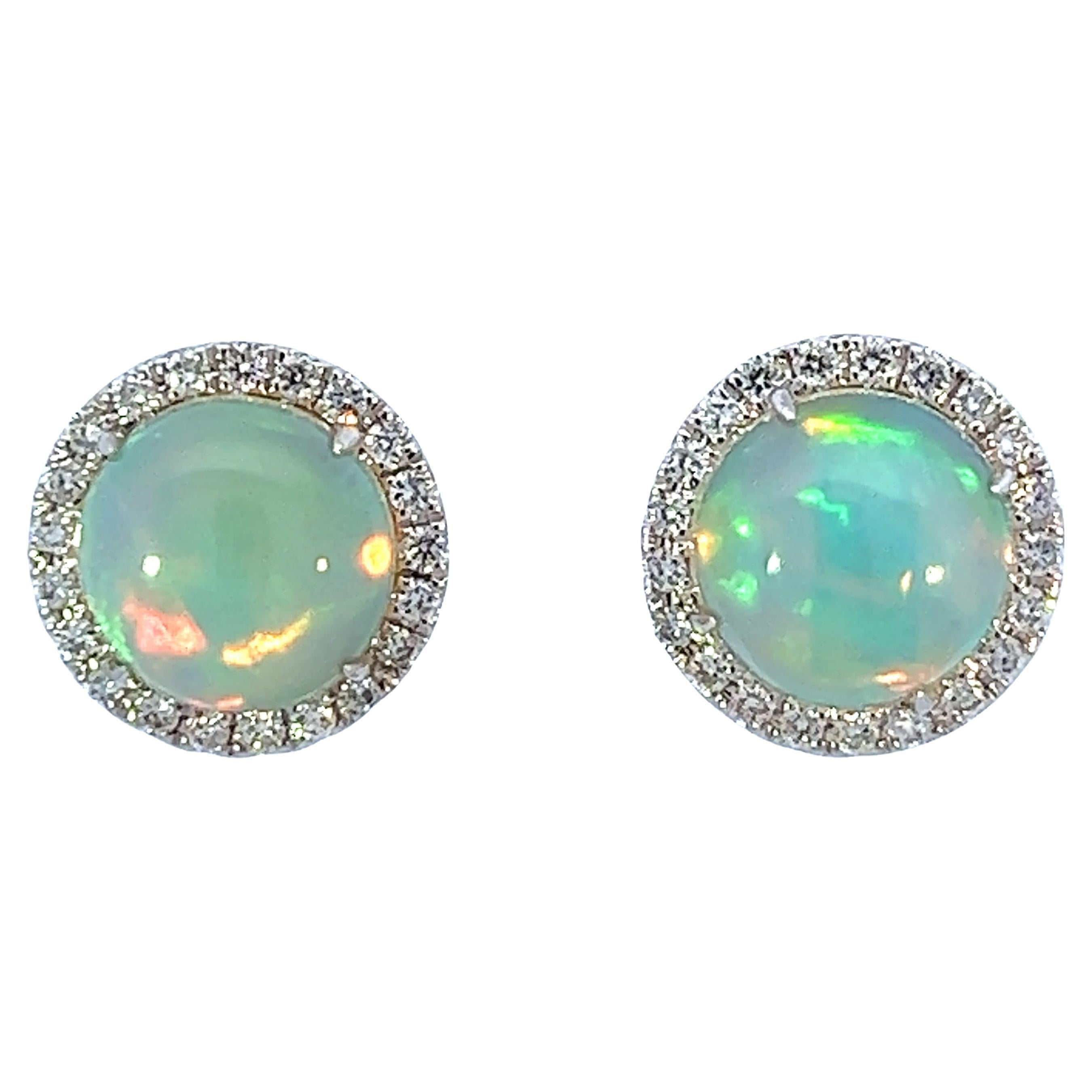 Elegance - Boucles d'oreilles en opale en vente