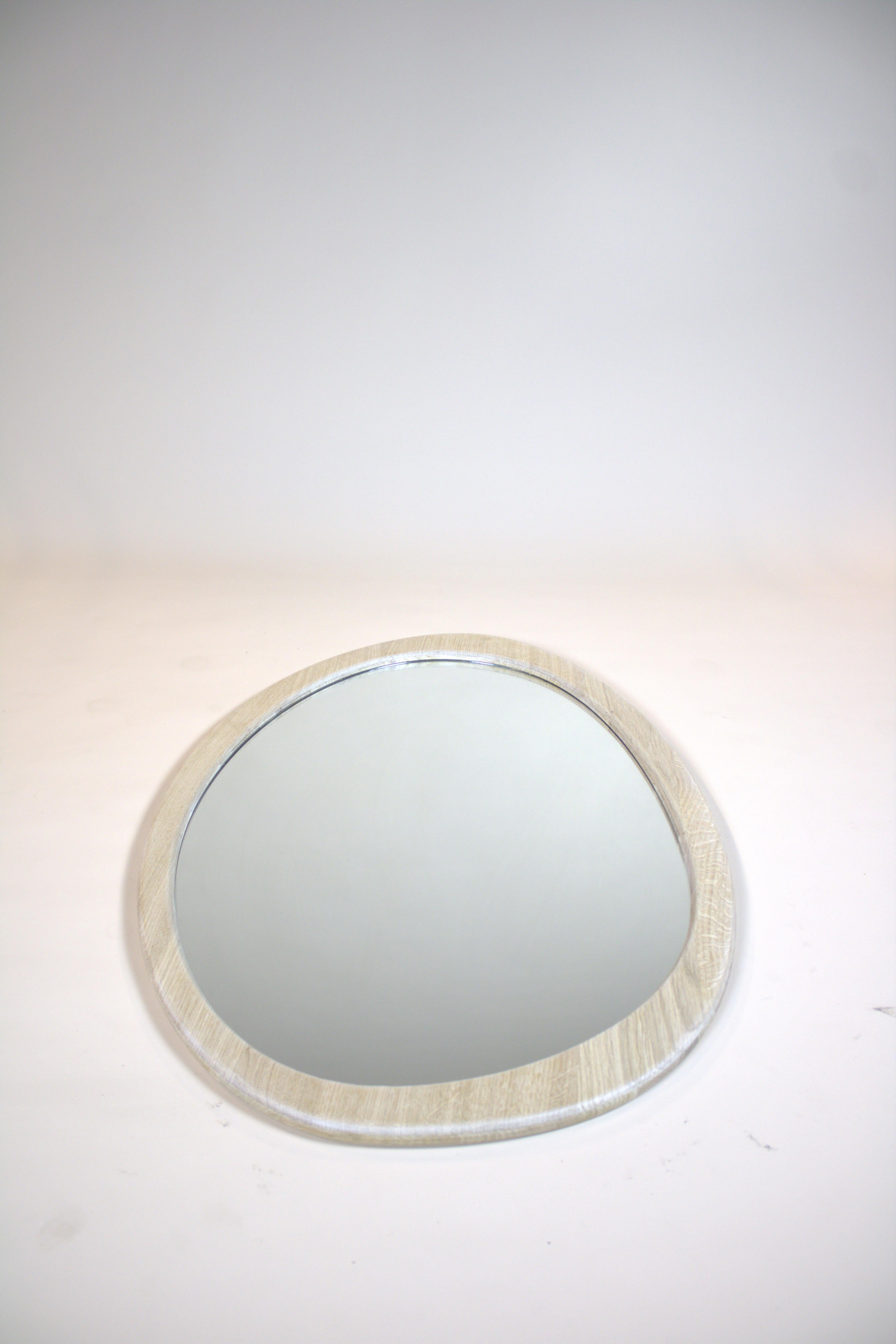 Mirror Organic Oak Light Brown Wall 2025 In New Condition For Sale In DE MEERN, UT