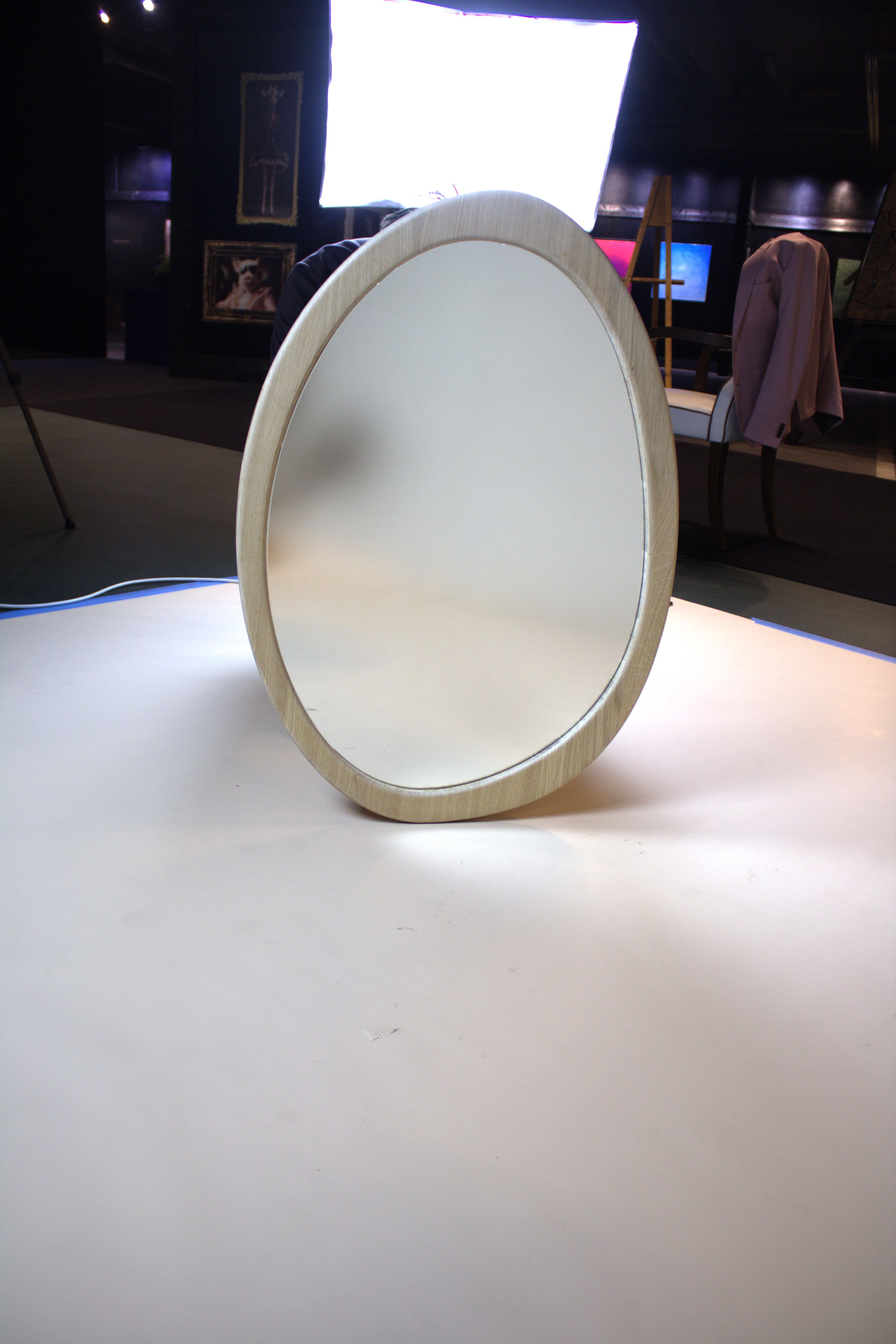 Mirror Organic Oak Light Brown Wall 2025 For Sale 2