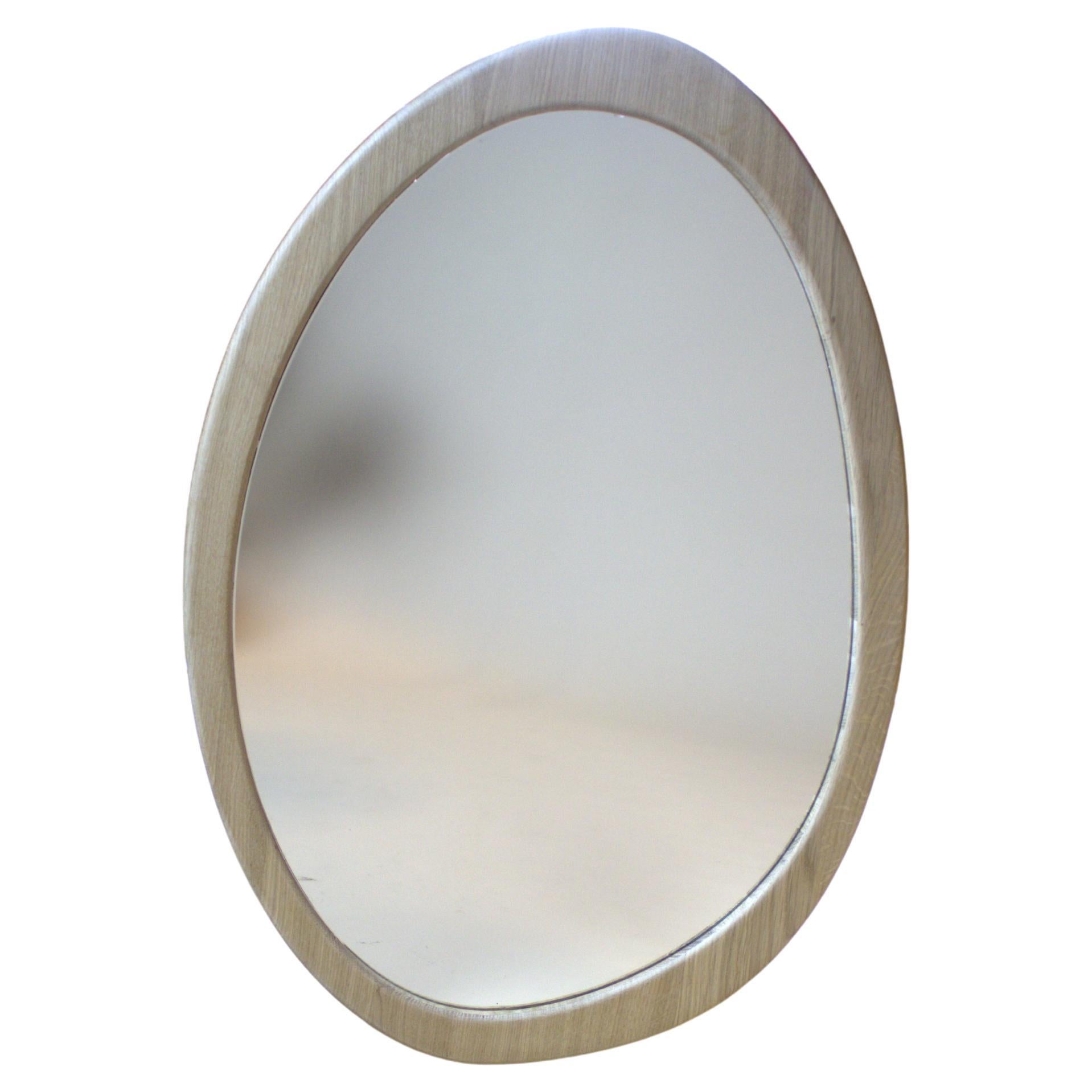 Elegant Organic Oak Mirror Wall