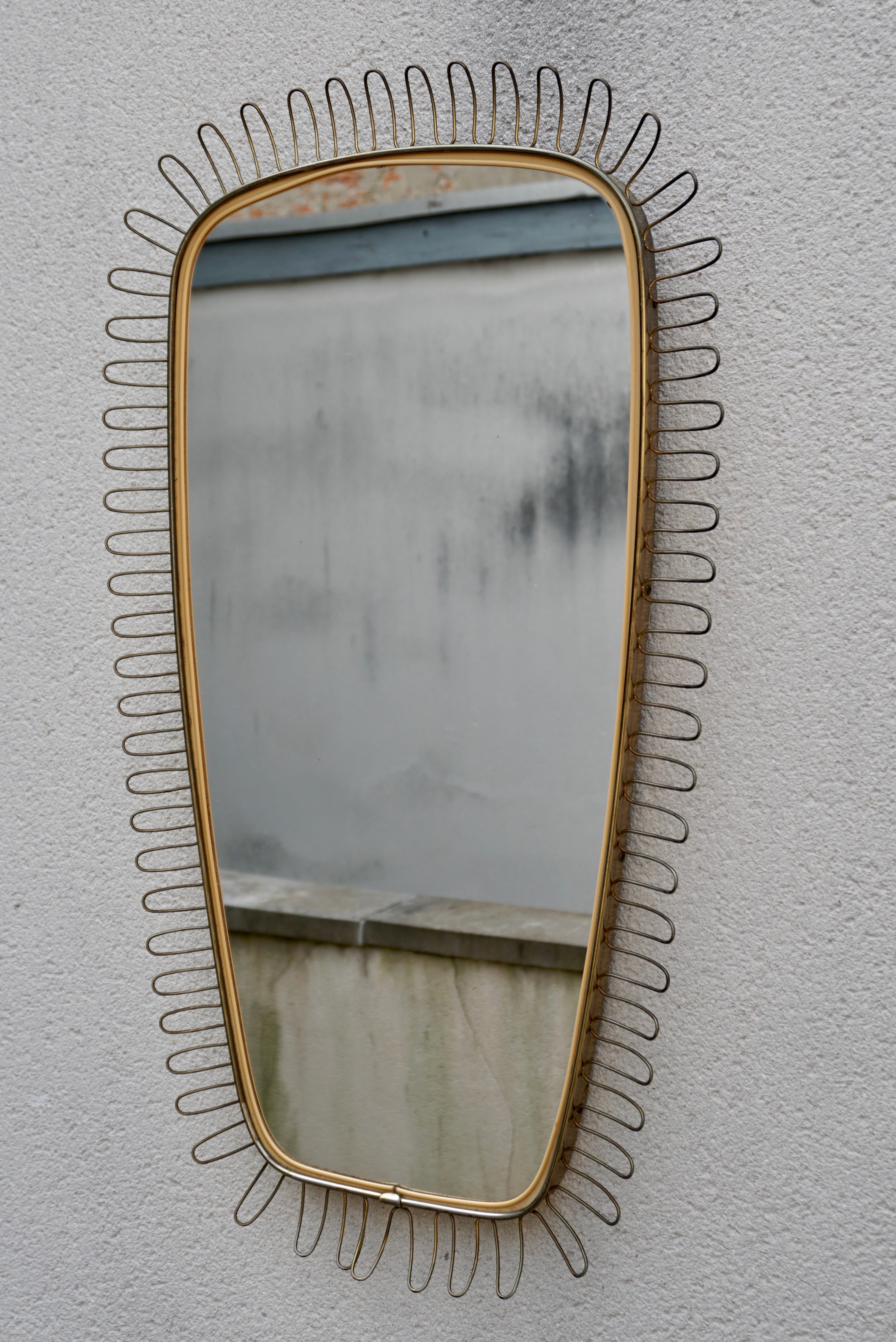 Hollywood Regency Elegant original 1960s Wall Mirror For Sale