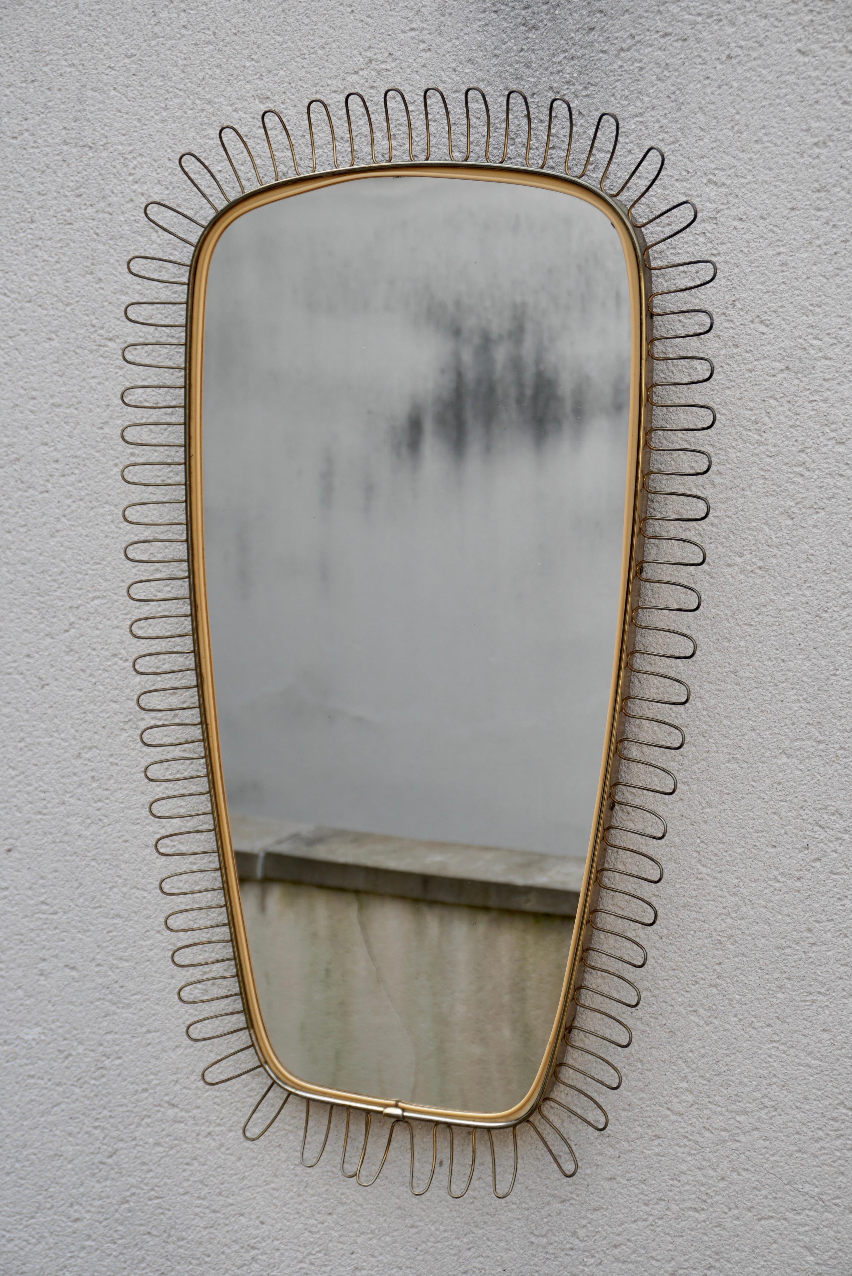 Italian Elegant original 1960s Wall Mirror For Sale