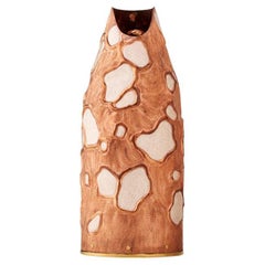 Elegant Oyster-Inspired Champagne Bottle Cover with Mother-of-Pearl, Hand Made