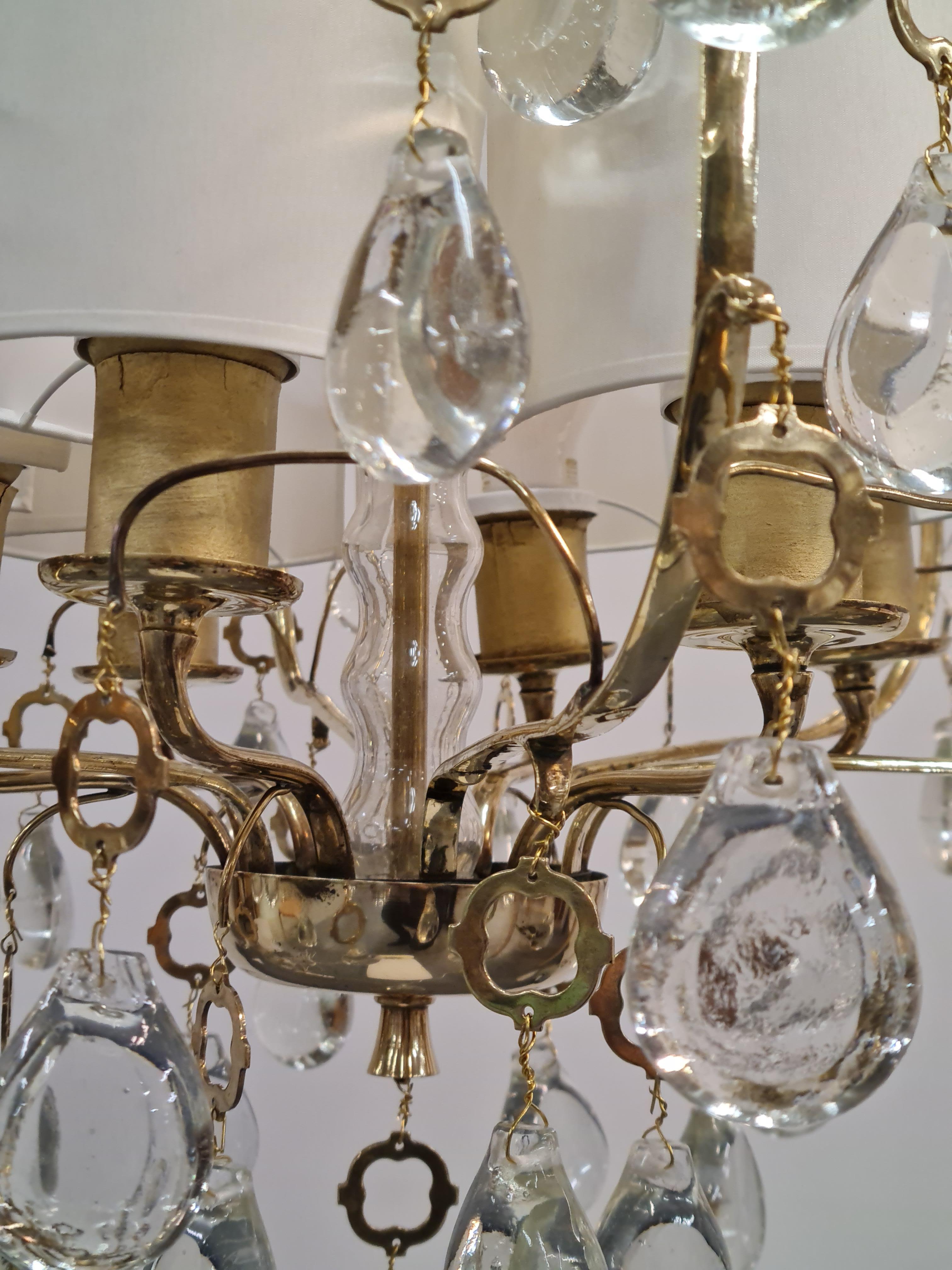 Elegant Paavo Tynell Crystal Chandelier Model 1487 for Taito For Sale 3