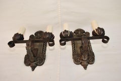 Elegant pair of 1920's sconces
