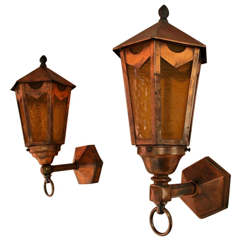 Elegant Pair of 1930s Copper Outdoor Sconces at 1stDibs | 1930s outdoor  lighting, 1930s porch light, 1930s outdoor wall light
