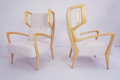 Elegant Pair of 1948 Italian Armchairs