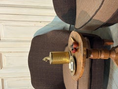 Élégante paire de fauteuils de style Art déco des années 1950, en laine et cachemire