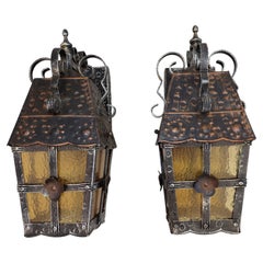 elegant pair of 1960's outdoor/indoor sconces