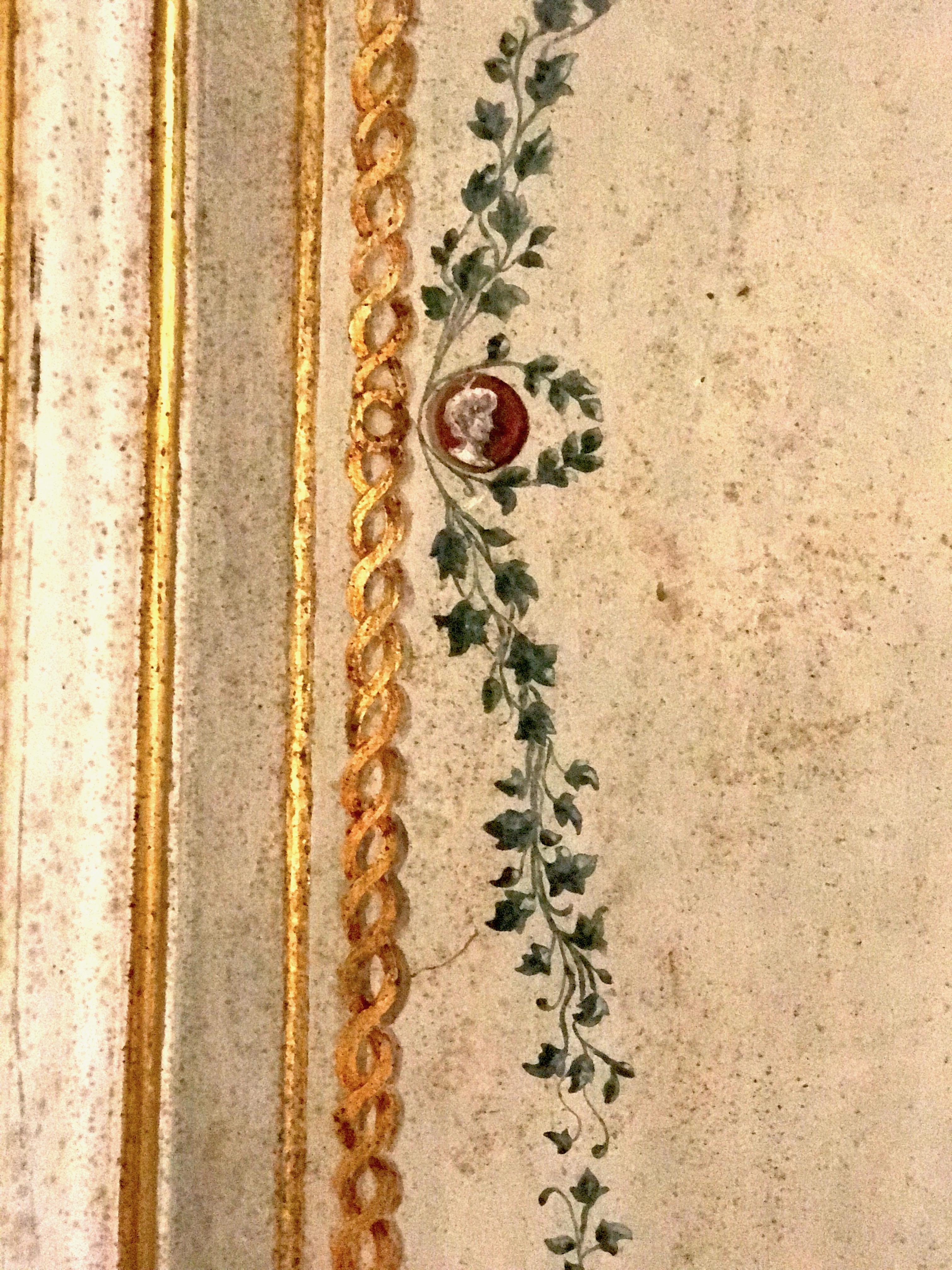 Elegante coppia di porte o rivestimenti dipinti italiani del XIX secolo 9