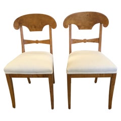 Elegant Pair of Antique Biedermeier Side Chairs