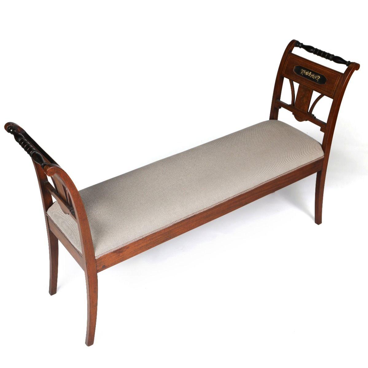 Elegance Paire de bancs Empire, Copenhague, Danemark en vente 1