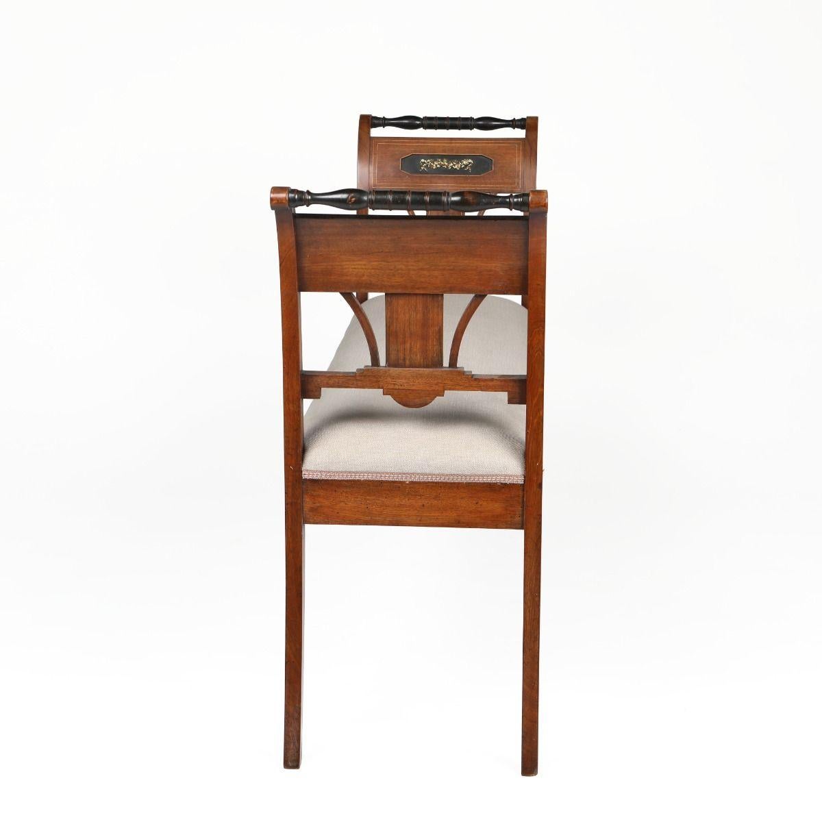 Elegance Paire de bancs Empire, Copenhague, Danemark en vente 2