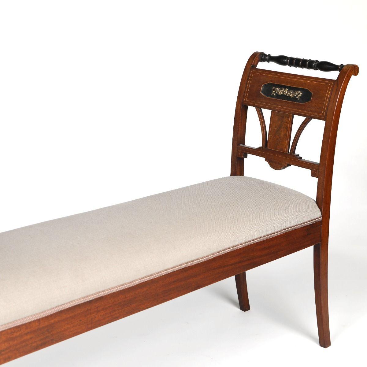 Elegance Paire de bancs Empire, Copenhague, Danemark en vente 3