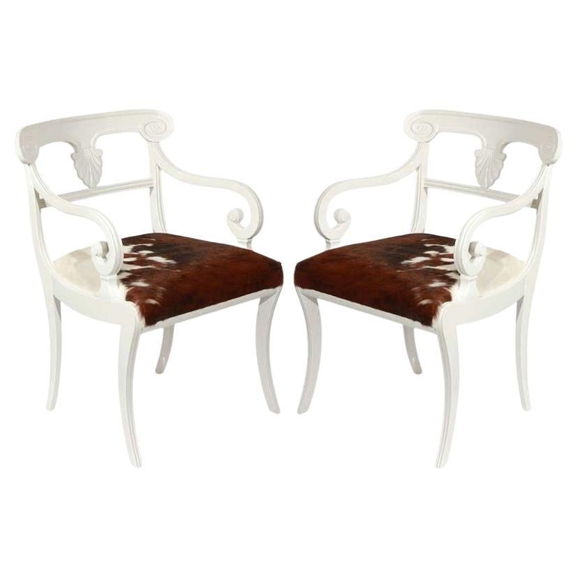 Elegante pareja de sillones italianos