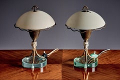 Elegant pair of Italian Mid-Century Modern Table Lamps, Italy 1950s