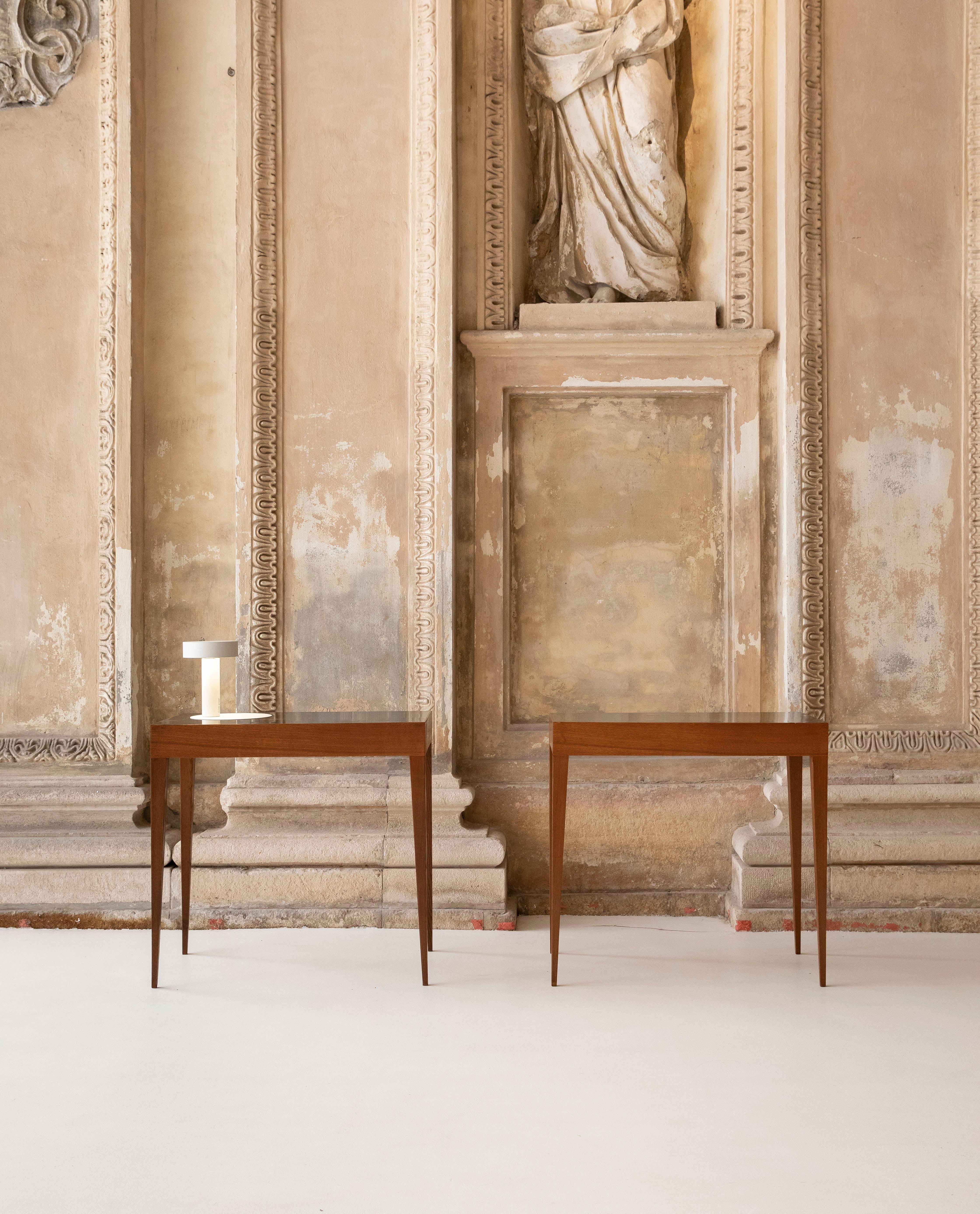 Mid-Century Modern Elegant Pair of Italian Midcentury Tables in the Style of Gio Ponti