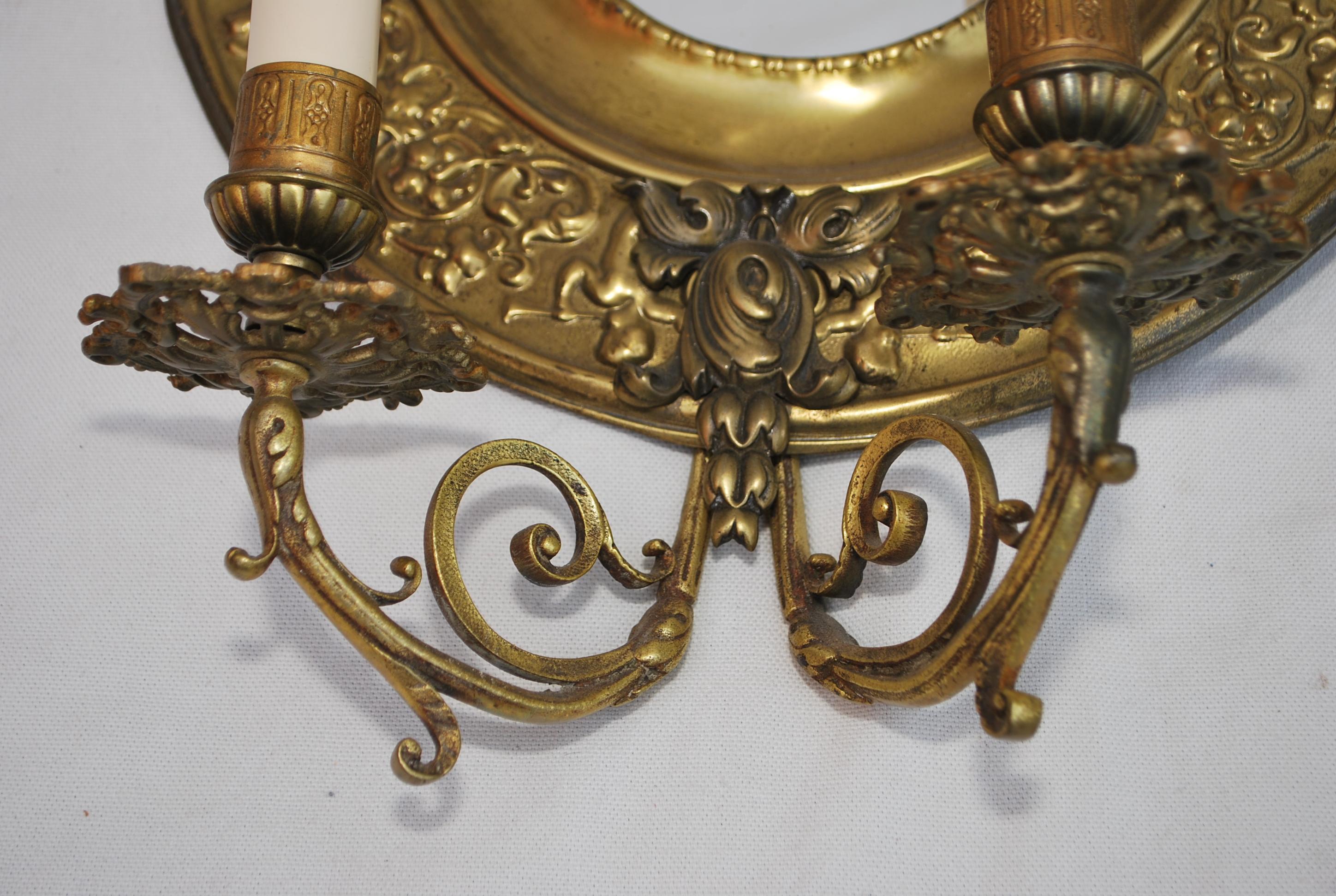 Elegante pareja de apliques franceses de finales del siglo XIX en venta 2