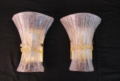 Elegant Pair of Murano Sconces