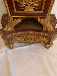 Elegant pair of pedestal in maraquetry and bronze 19TH century