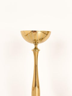 Elegant Pair of Swedish Brass Candlesticks by Gunnar Ander, Ystad Metall, 1950s