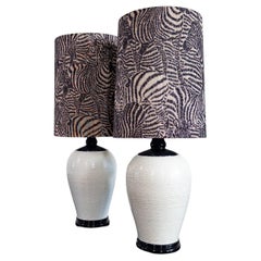 Elegantes Paar Tischlampen - NK, Schweden (1950er Jahre)