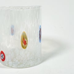 Élégante paire de verres de Murano transparents - beauté artisanale