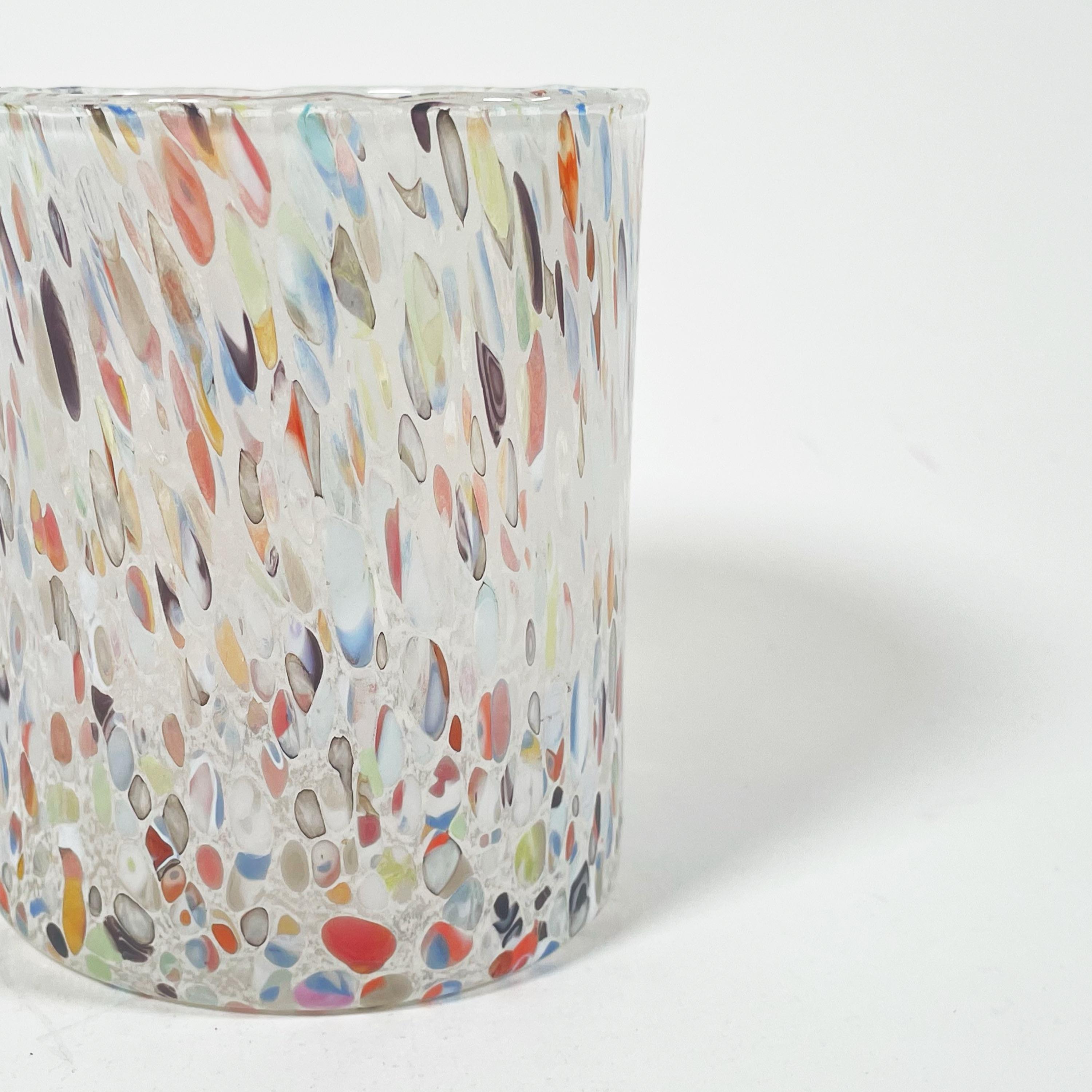 Élégante paire de verres de Murano transparents - beauté artisanale Bon état - En vente à PARIS, FR
