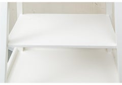 Elegant Pair Of White Custom Painted Open Etageres