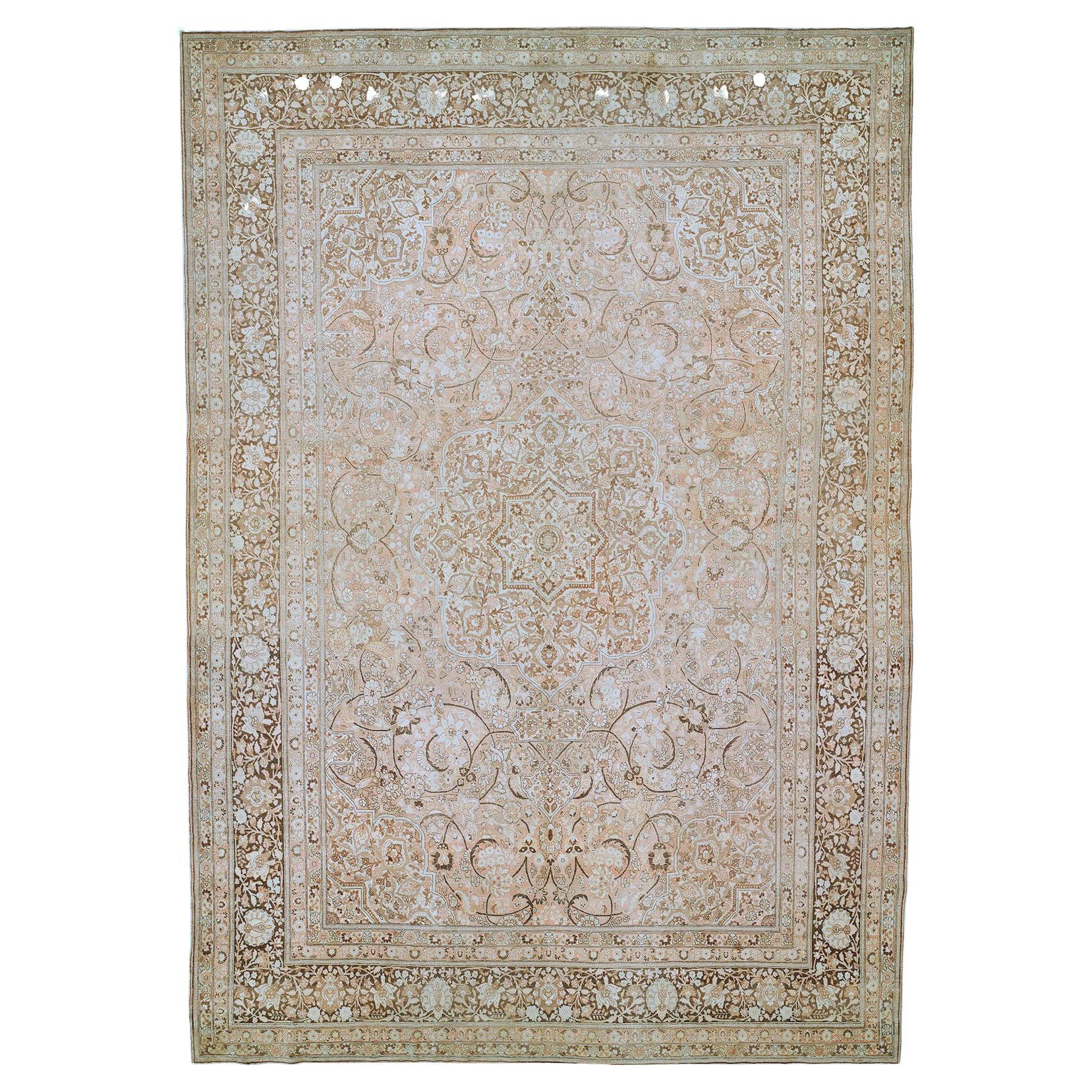 Elegant Palace Size Antique Persian Tabriz For Sale