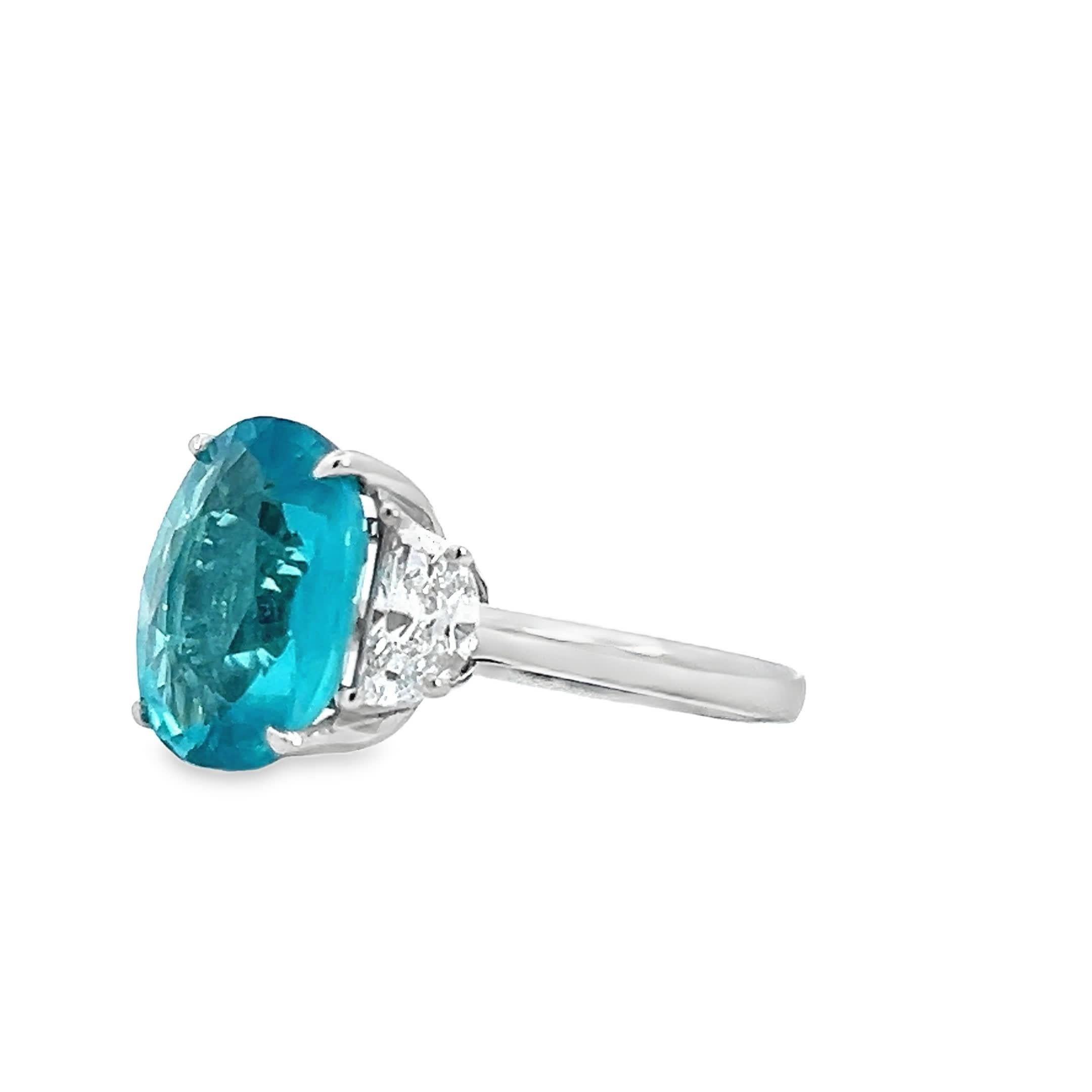 Élégant tourmaline Paraiba  Bague Pour femmes en vente