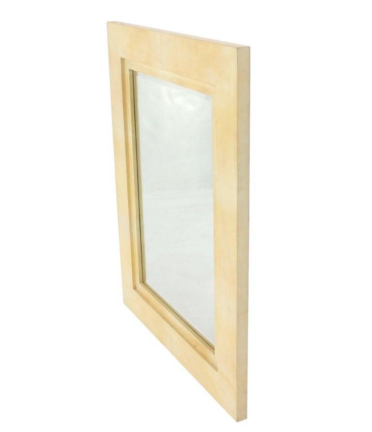 Art Deco Elegant Parchment Mirror by R & Y Augousti For Sale