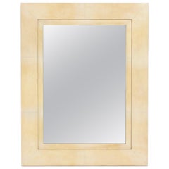 Elegant Parchment Mirror by R & Y Augousti