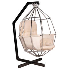 Elegant Parrot Cage Chair by Ib Arberg, circa 1970