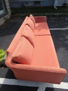 Elegant Paul McCobb Style Brass Base Sofa Mid-Century Modern