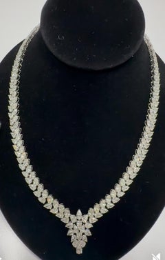 Pear Shape Diamond Necklace
