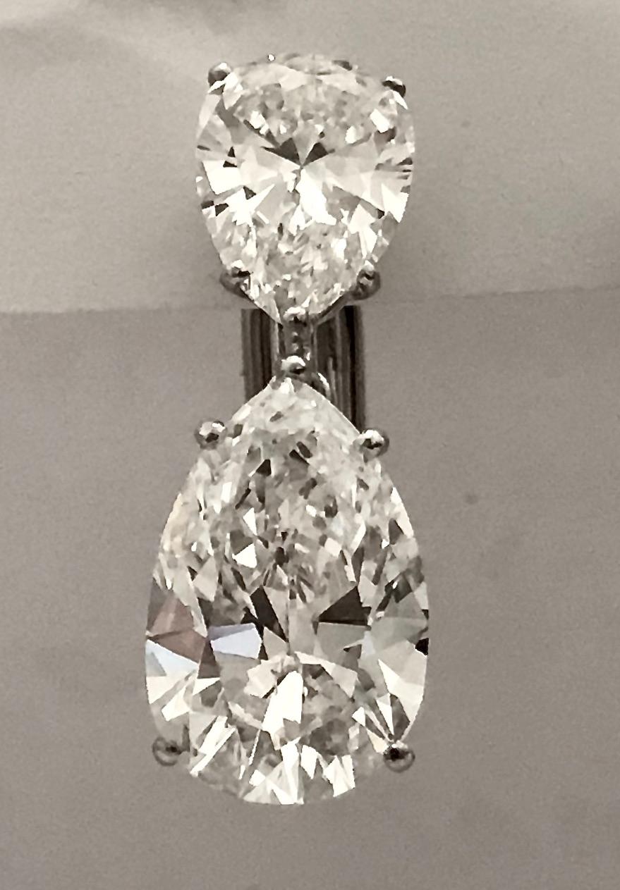 pear shaped earrings diamond