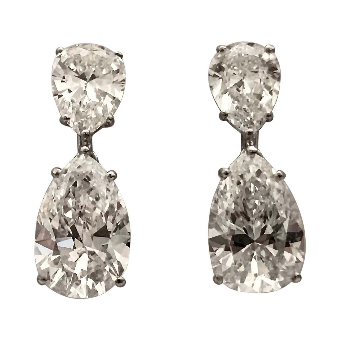 Elegant Pear Shape Drop Earrings